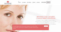 Desktop Screenshot of cliniquecatherine.com